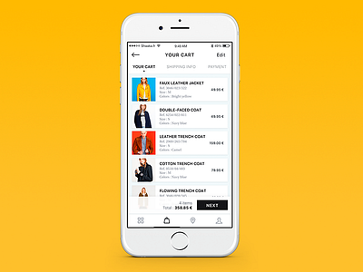 Screen 4 of my Zara UI KIT concept design experience interactive interface redesign sketch ui uidesign user ux zara