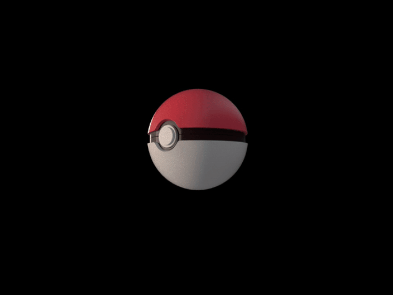Pokeball animation 3d 3dmodeling animation b3d blender blender3d pokeball pokemon