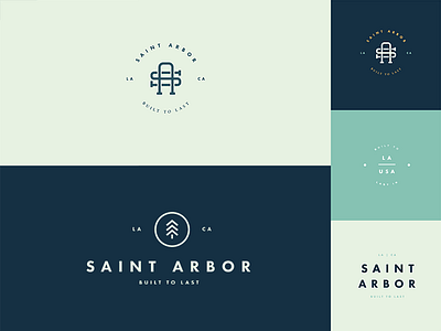 Saint Arbor Identity atl atlanta identity la logo los angeles monogram tree