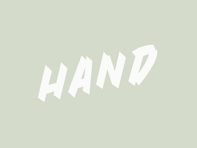 By Hand by hand handwritten type vector