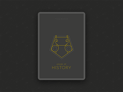 House of History card dark drop caps game geometric illustration latin pattern ui