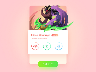 Illustration/UI-Warcraft app card game gui illdan illustration phone play ui warcraft world wow