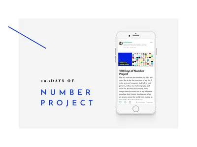 Number project [Blog post] 100daysproject blog card colours design graphicdesign illustrations medium minimal numberproject perspective post