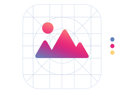 iOSwall App icon app icon branding design flat design logo