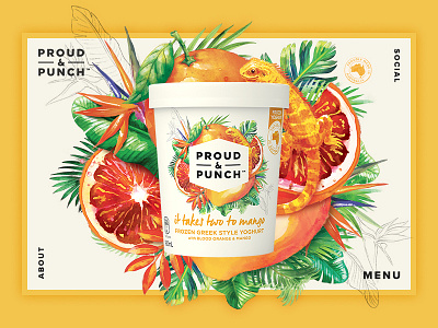 Proud Punch Product Page design digital illustration navigation ui web