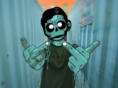 Zomboy Grime Art! art custom design firstshot graphic grime grimeedit photoshop sketching wacom