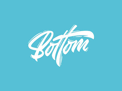 Bottom Lettering bottom calligraphy cursive experimental handlettering letter lettering script sketch type typo typography