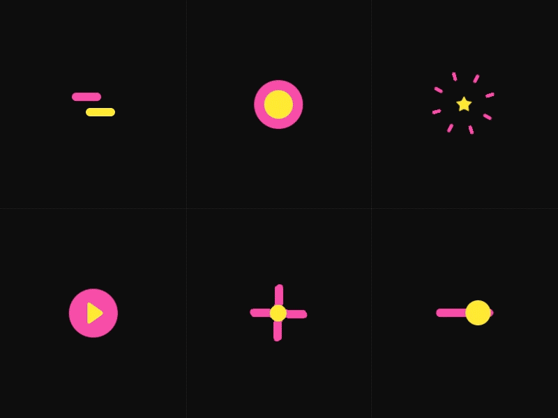 Loading Animations animation behaviour design flinto loader loading pink progress yellow