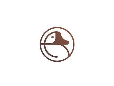 Mallard animal circle duck gradient logo logotype mallard mark signet