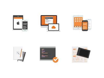 Development icons code development icon imac ipad iphone macbook