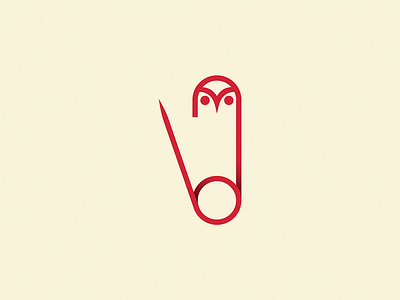 owl / pin bird brand icon identity logo symbol