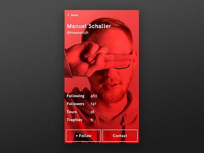 DailyUI - Day 006 006 dailyui fabrik profile user