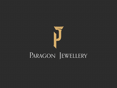 Paragon Jewellery brand design diamond jewellery logo luxury monogram paragon pj