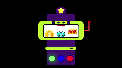 Slot machine motion graphics animation 2d 3d after effects animation casino design graphic design motion graphics slot machine ui