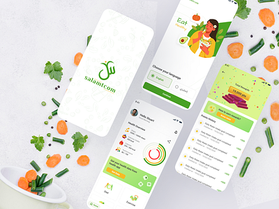 Personalized Diet & Exercise App UI branding dietapp figma mobiledesign personalizedplans ui ux