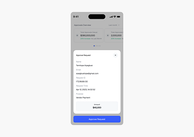 Approve Request - Mobile design fintech ui ui design ux ux design