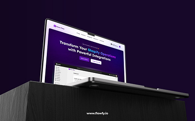 Flowfy - Shopify App Website Website Preview: https://flowfy.io/ automation automation shopify dark ui field mapping flowfy modern ui shopify shopify app