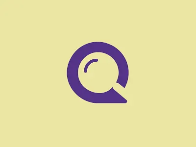 Quest logo-mark app letter mark negativespace product q quest search simple