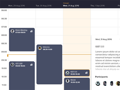 Parley v.1.0 calendar meeting parley room schedule