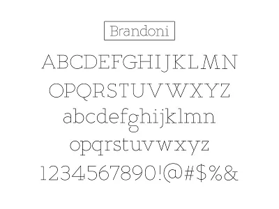 Brandoni bodoni brandon font