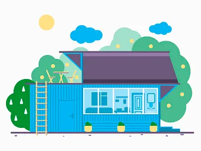 Small wooden house of my childhood country house house