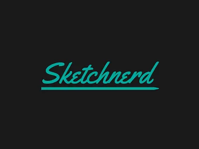 Sketchnerd branding design identity logo logotype typography wordmark