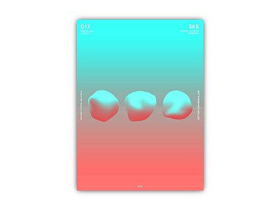 017 3d abstract amorphous art blobs challenge design everyday illustration poster