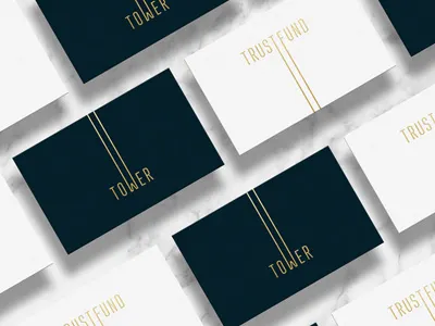Tower Trust Fund Branding branding finance logo mark money tower trust