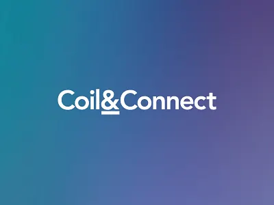 Coil & Connect logo design logotype typography