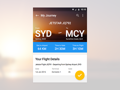 Airport android app material design native ui ux