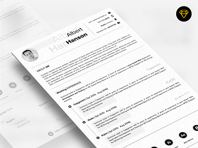 Resume Template . resume template sketch.