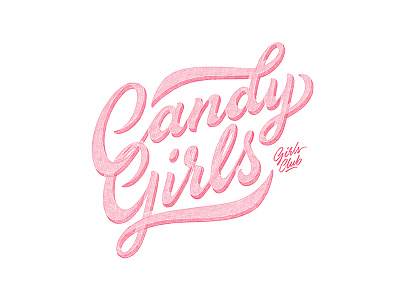 Candy Girls brush calligraphy handlettering instagram lettering logo paint poster print type typo typography
