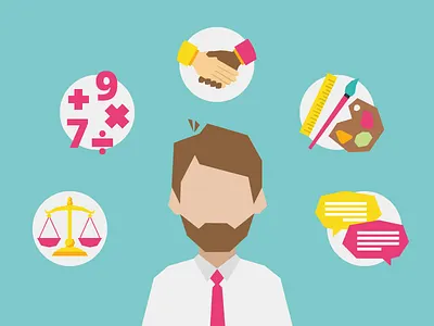 5 Skill We Look For In A Client Lead anglular bright colours character client service creativity found low poly polygon