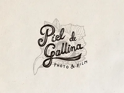 Piel de Gallina 2 branding chicken handdrawn oldblackbamboo oldschool oldstyle vintage