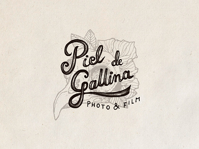 Piel de Gallina 2 branding chicken handdrawn oldblackbamboo oldschool oldstyle vintage