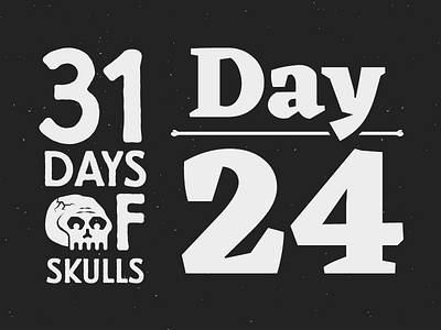 Day 24 - 31 Days of Skulls 31daysofskulls halloween skull