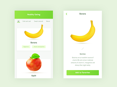 Healthy Eating fruit health ui