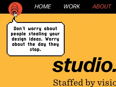 eggs avatar chairman design design detail easter egg pixel fonts sayings studio.zeldman talk balloon zeldman