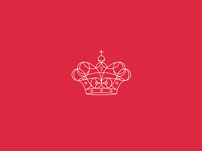 Logo proposal - Music institution branding crown curves icon logo natural red simple vector