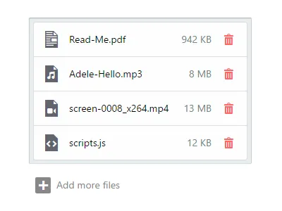 Media Uploader css html media uploader