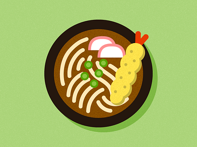 Udon bowl food icon noodles restaurant soup