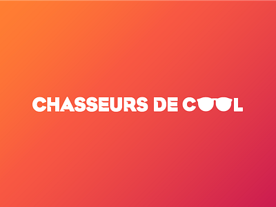 Chasseurs De Cool Logo 2016 cool flat glasses hunting lettering logo typography website