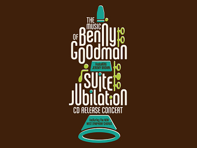 Calgary Jazz Orchestra Poster (Benny Goodman/Suite Jubilation) clarinet goodman jazz poster