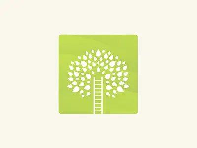 Logo Marque / Icon for Tree Care Company brand branding design eco green icon ladder logo logo design logo marque tree tree icon tree logo