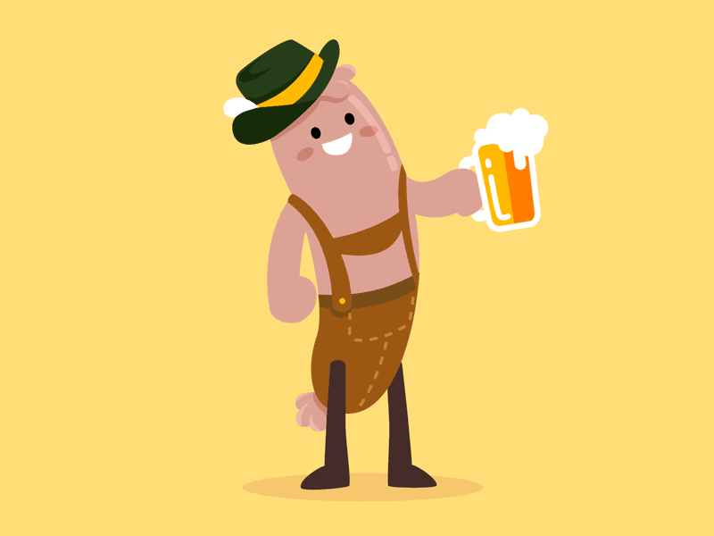 Oktoberfest Mood 2d beer character octoberfest oktoberfest sausage