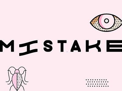 Mistake branding clothing design eye graphic icons image logo mexico product store vector