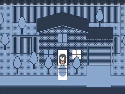 🌌 house night top down