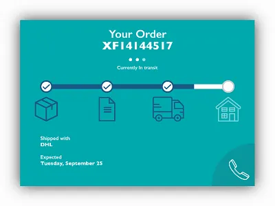 Day 086 - Order Tracking 86 daily ui inspiration menu order tracking user interface