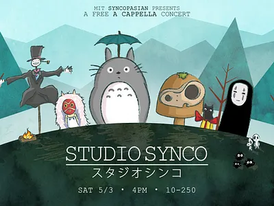 Studio Synco/Ghibli anime ghibli howls moving castle illustration miyazaki princess mononoke spirited away totoro