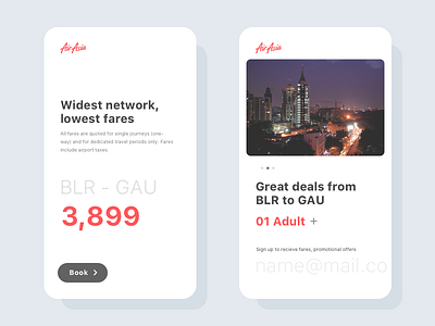Deal 2.0 air booking checkin deals fares signin ui uiux ux we wesite